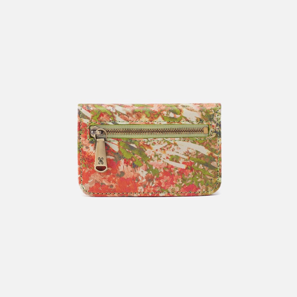 Hobo | Jill Mini Card Case in Printed Leather - Tropic Print