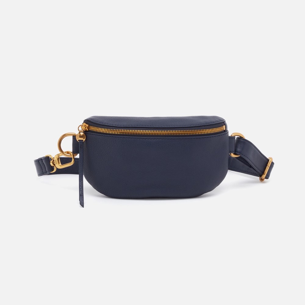 Hobo | Fern Belt Bag in Pebbled Leather - Sapphire