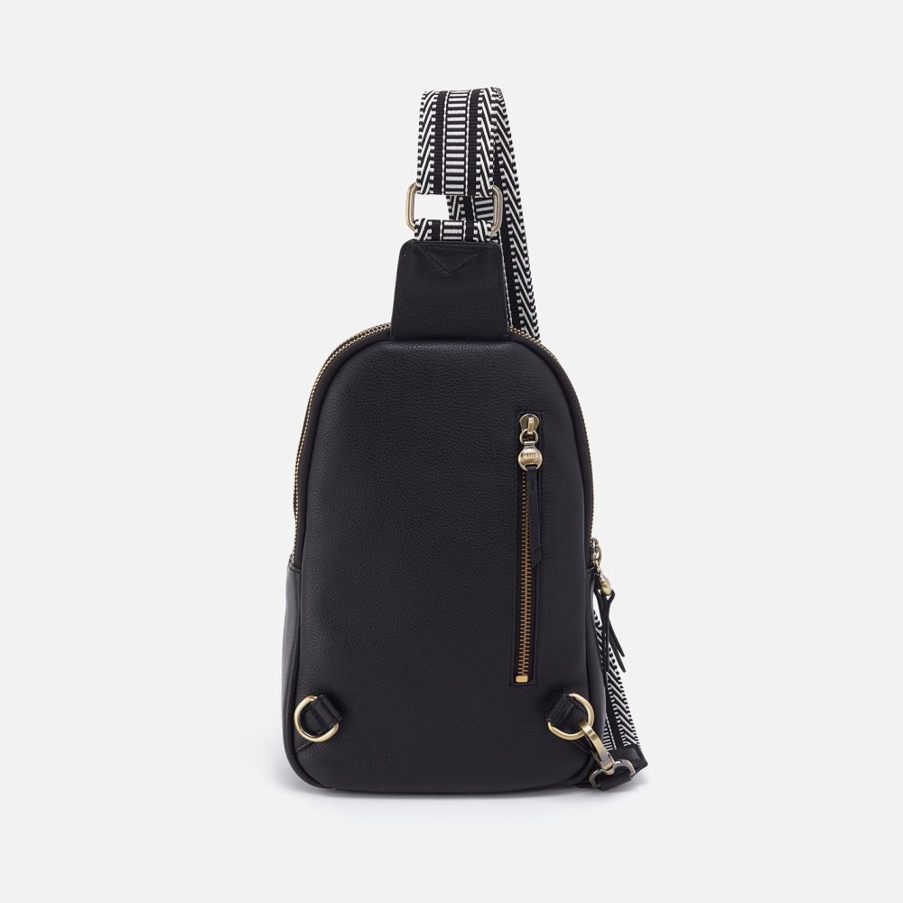 Hobo | Cass Sling in Pebbled Leather - Black