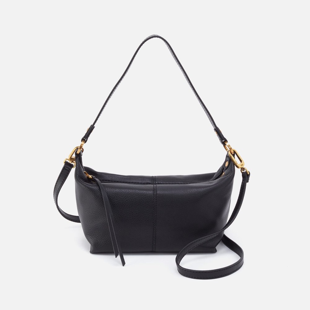 Hobo | Laguna Crossbody in Pebbled Leather - Black - Click Image to Close