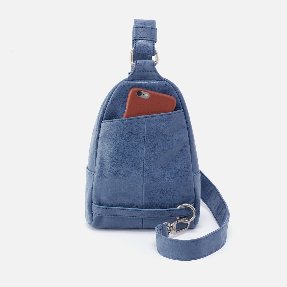 Hobo | Fern Sling in Buffed Leather - Azure