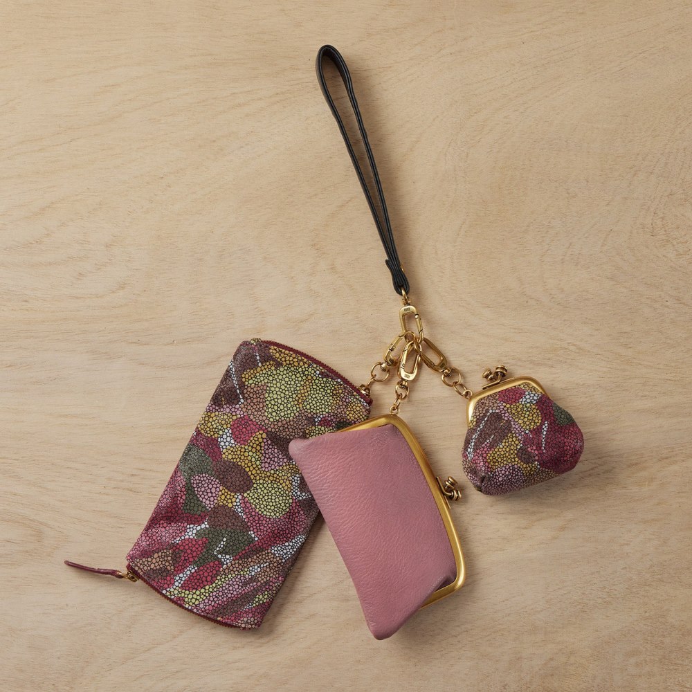 Hobo | Cheer Frame Pouch in Pebbled Leather - Mauve