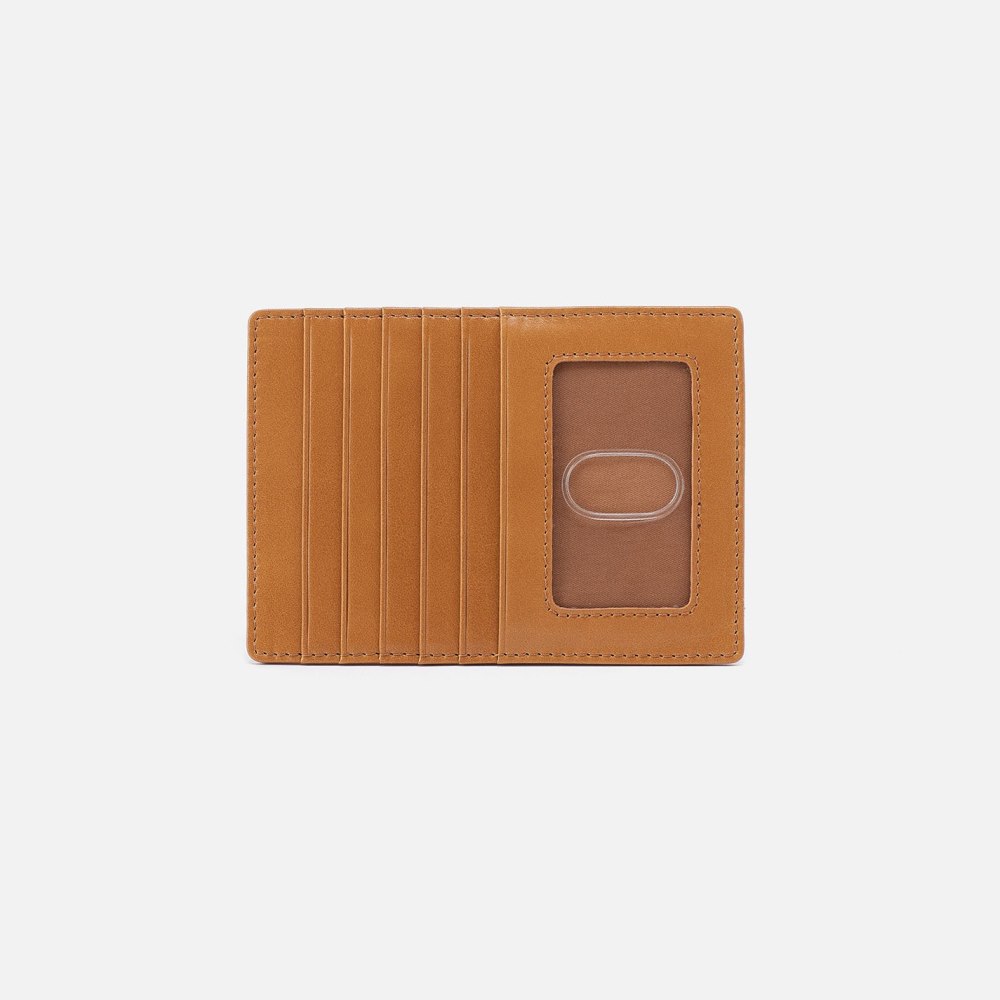 Hobo | Euro Slide Card Case in Polished Leather - Natural