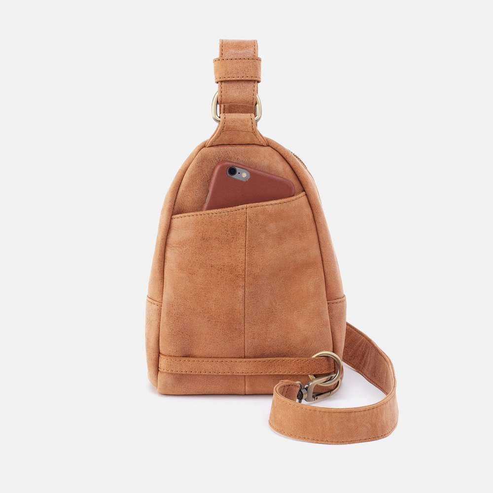 Hobo | Fern Sling in Buffed Leather - Whiskey