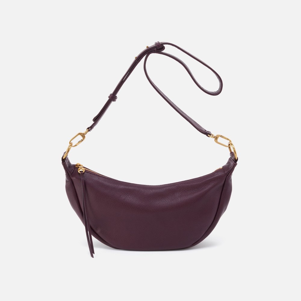 Hobo | Knox Sling in Pebbled Leather - Ruby Wine - Click Image to Close