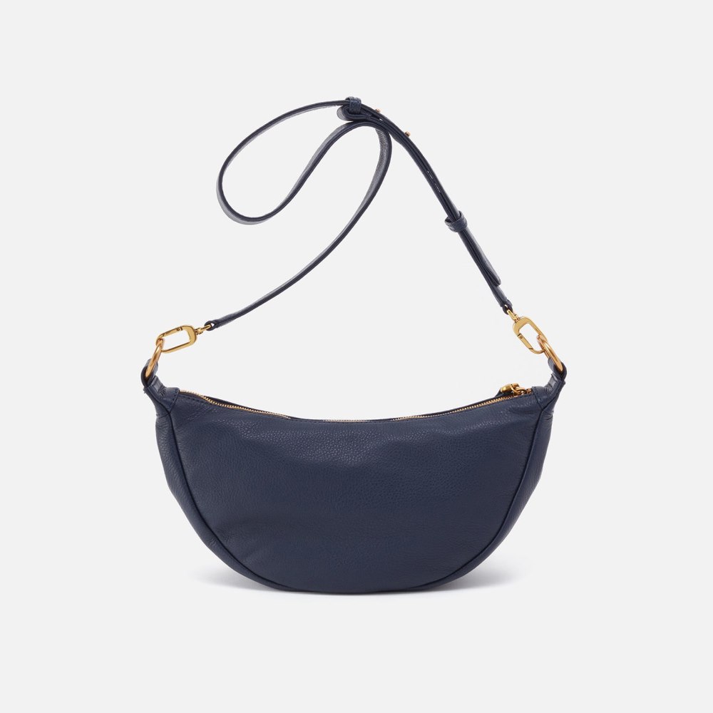 Hobo | Knox Sling in Pebbled Leather - Sapphire