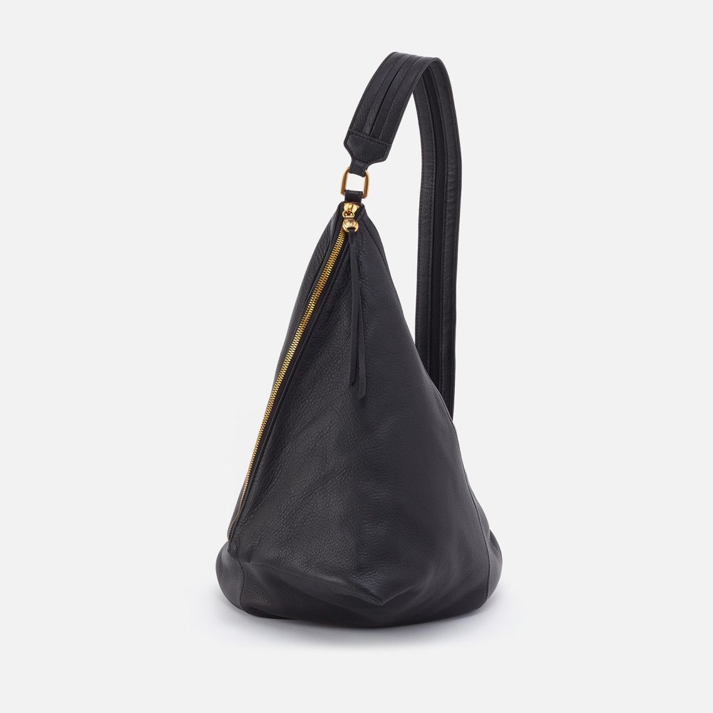 Hobo | Sway Convertible Sling in Pebbled Leather - Black - Click Image to Close