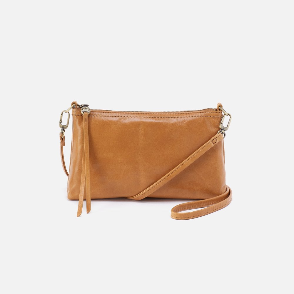 Hobo | Darcy Crossbody in Polished Leather - Natural - Click Image to Close