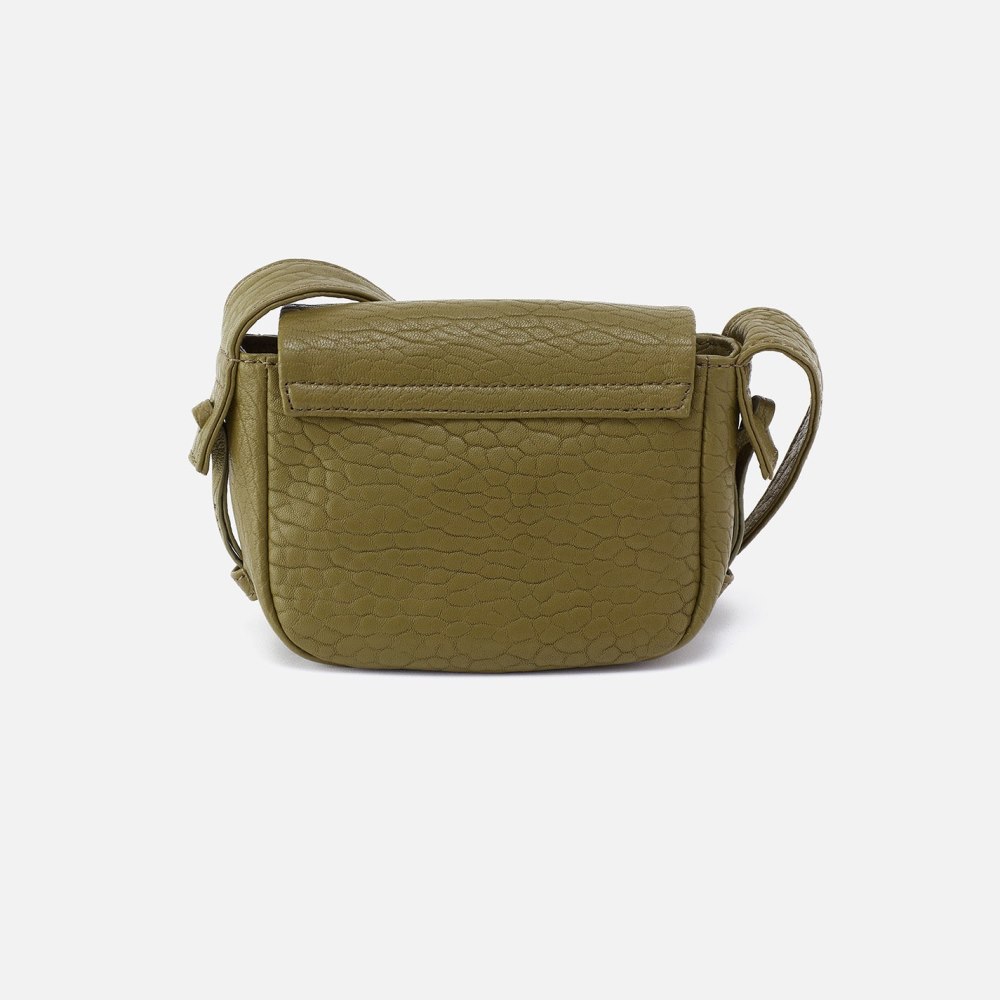 Hobo | Bonita Mini Messenger Crossbody in Bubble Pebbled Leather - Green