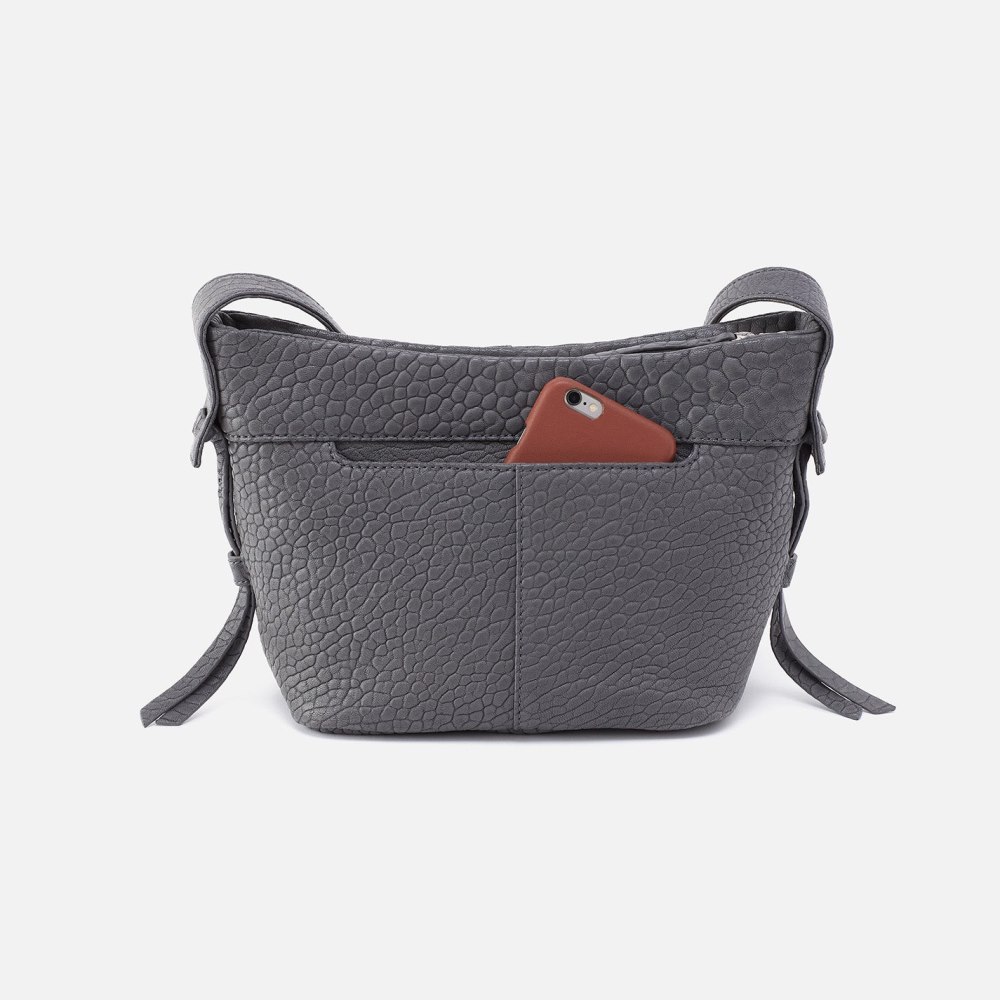 Hobo | Bonita Crossbody in Bubble Pebbled Leather - Grey