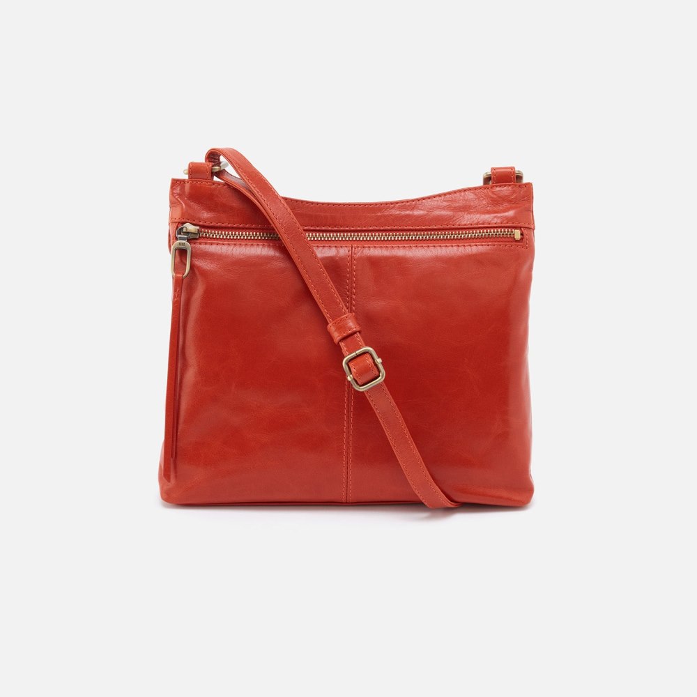 Hobo | Cambel Crossbody in Polished Leather - Marigold