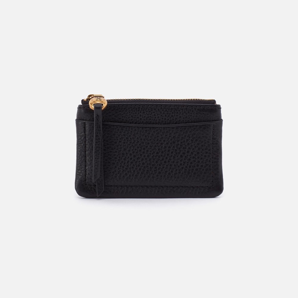 Hobo | Lumen Card Case in Pebbled Leather - Black - Click Image to Close