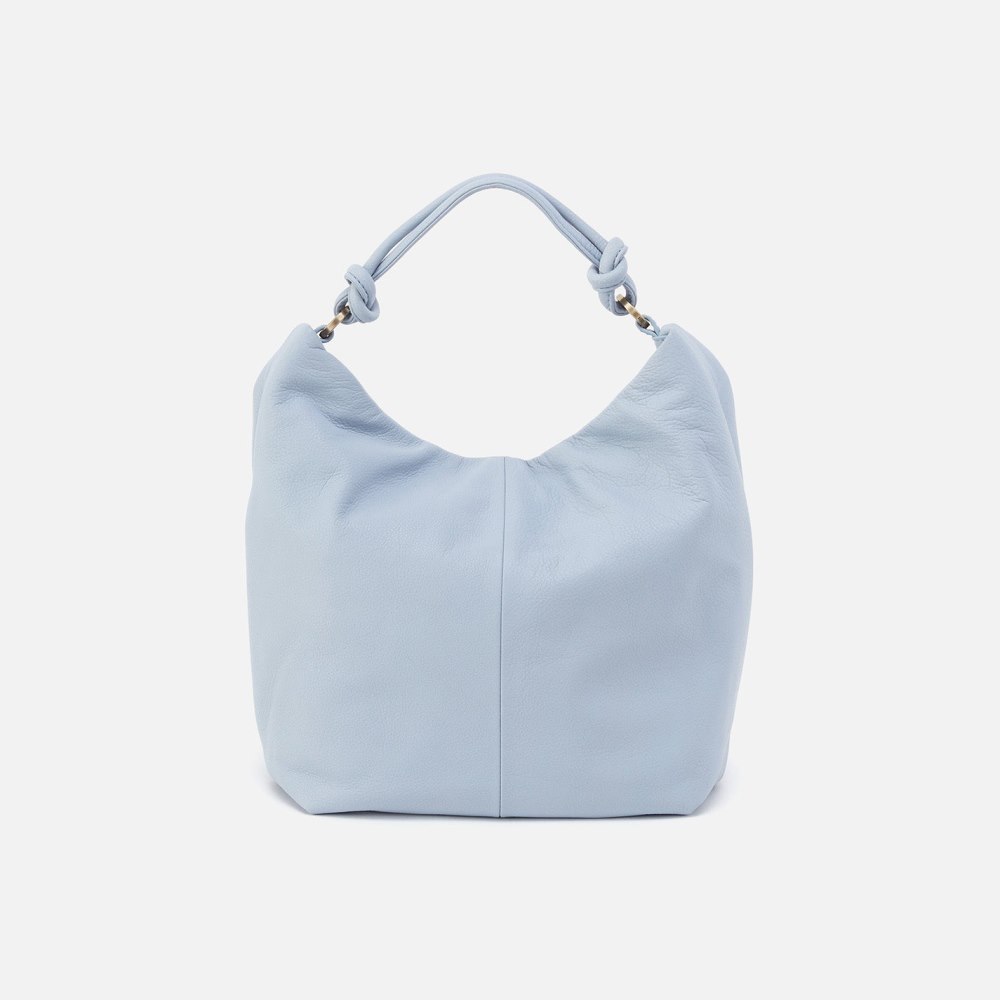 Hobo | Lindley Hobo in Soft Pebbled Leather - Pale Blue