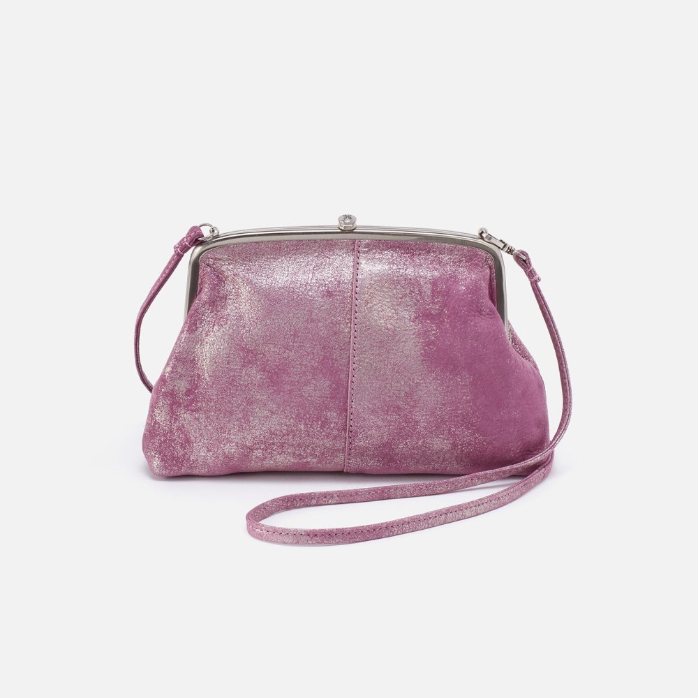 Hobo | Lana Crossbody in Metallic Leather - Violet Metallic