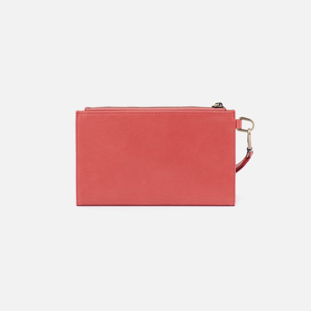 Hobo | Kali Phone Wallet in Polished Leather - Cherry Blossom