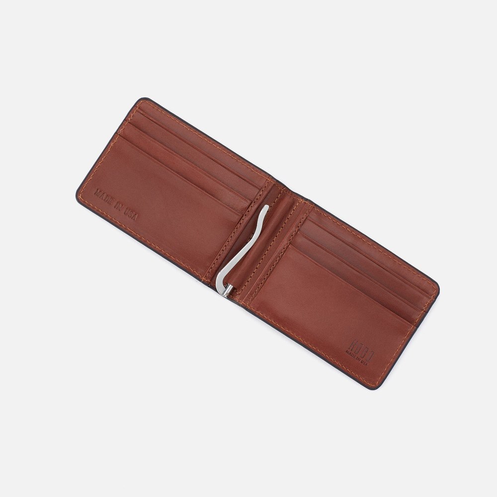 Hobo | Navigator Money Clip Wallet in Aston Leather - Cognac