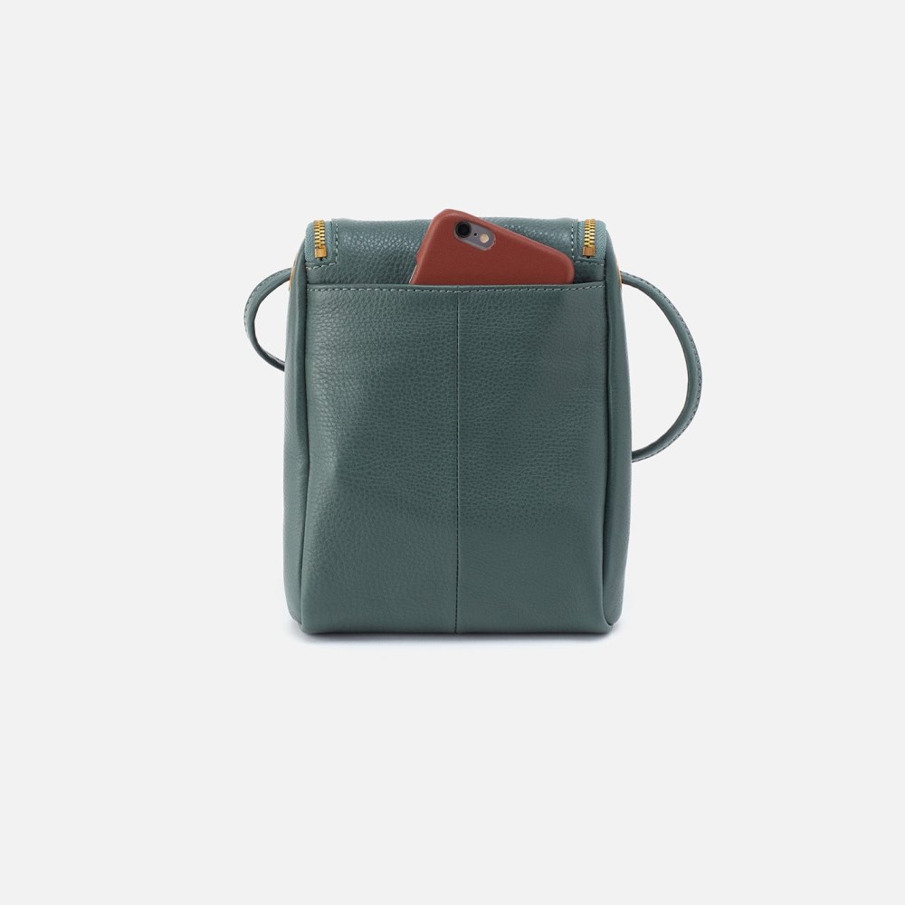 Hobo | Fern Crossbody in Pebbled Leather - Sage Leaf