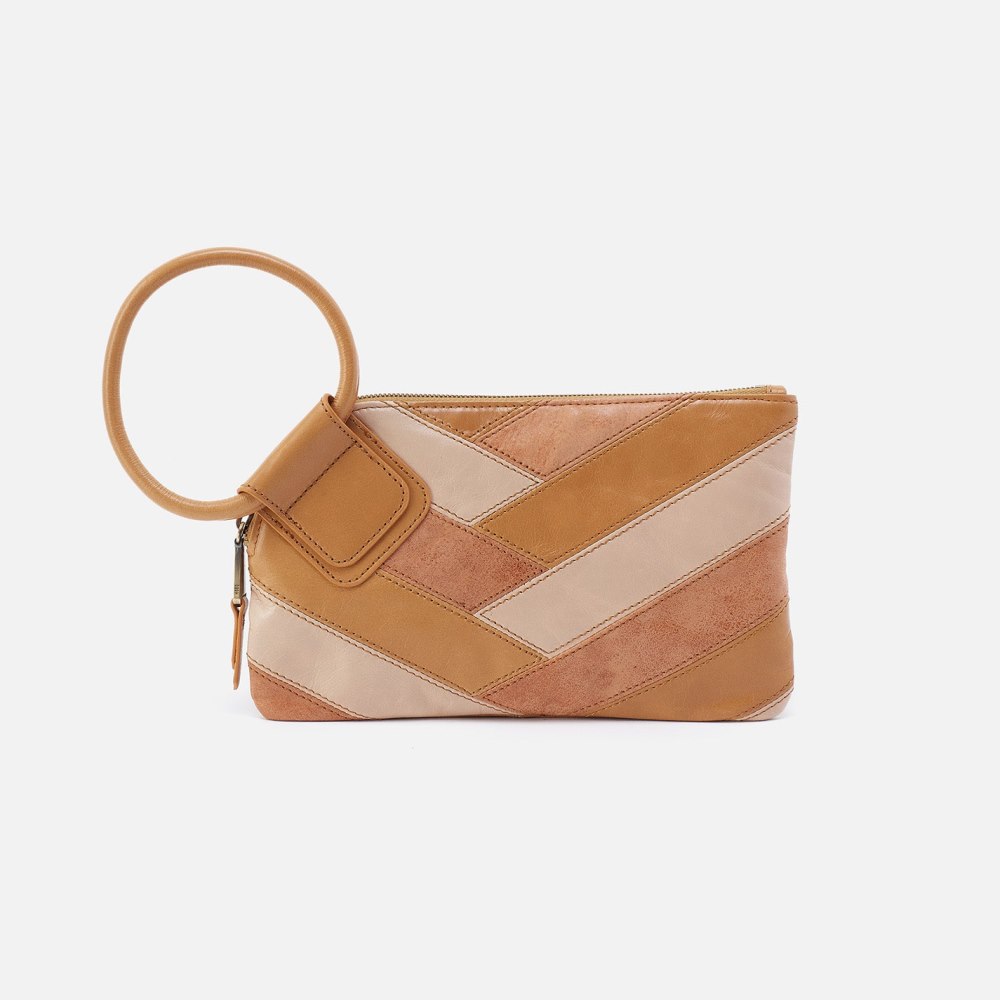 Hobo | Sable Wristlet in Patchwork Leather - Multi - Click Image to Close