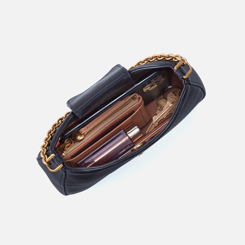 Hobo | Rosa Crossbody in Metallic Leather - Argento