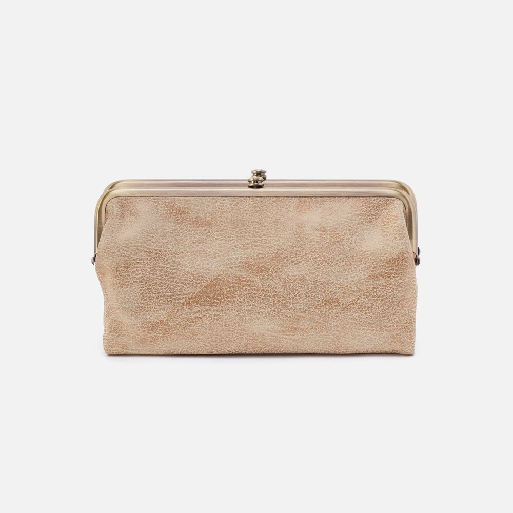 Hobo | Lauren Clutch-Wallet in Metallic Leather - Gold Leaf