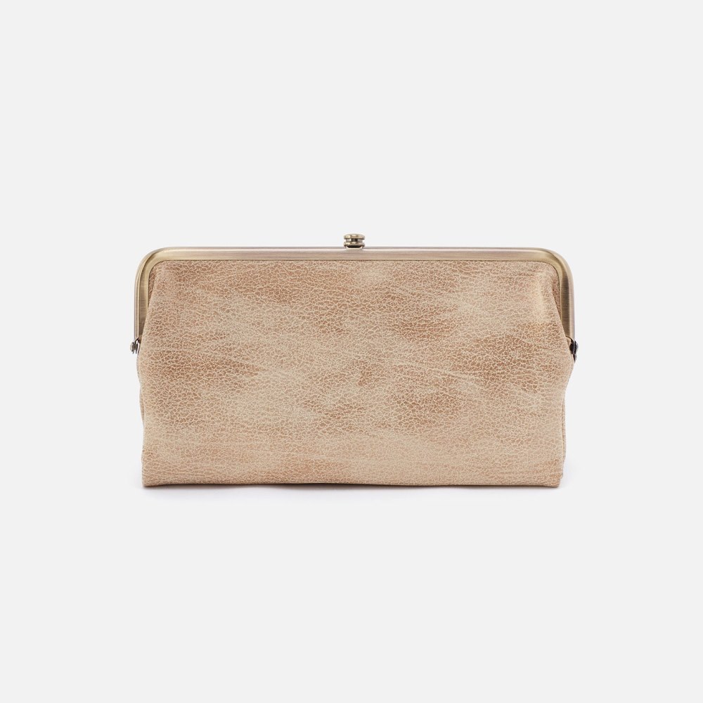 Hobo | Lauren Clutch-Wallet in Metallic Leather - Gold Leaf