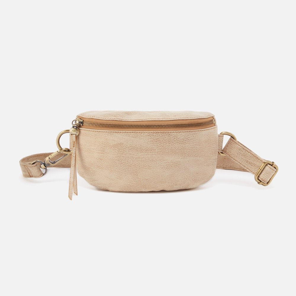 Hobo | Fern Belt Bag in Metallic Leather - Gold Leaf - Click Image to Close