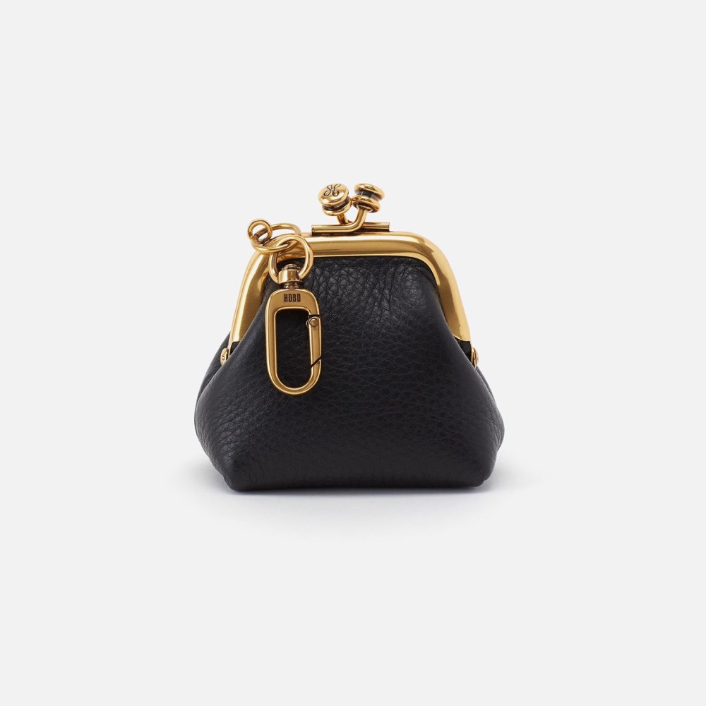 Hobo | Run Frame Pouch in Pebbled Leather - Black