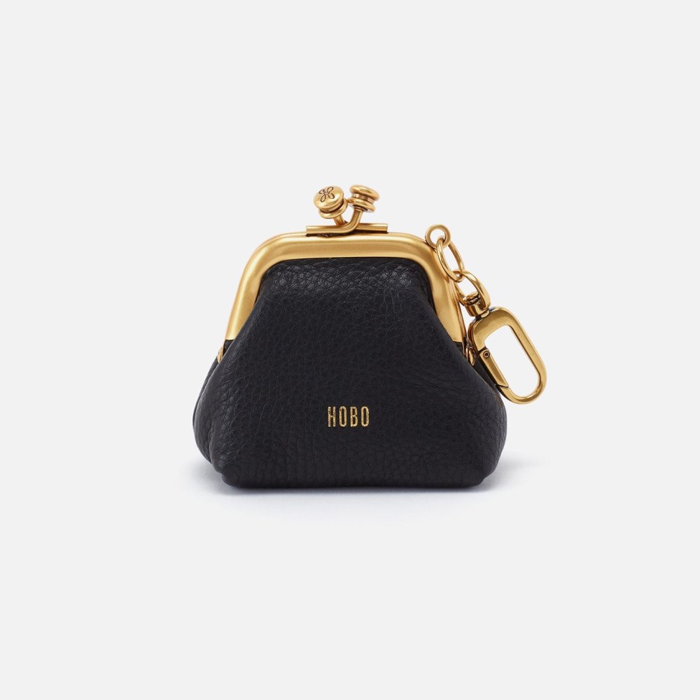 Hobo | Run Frame Pouch in Pebbled Leather - Black