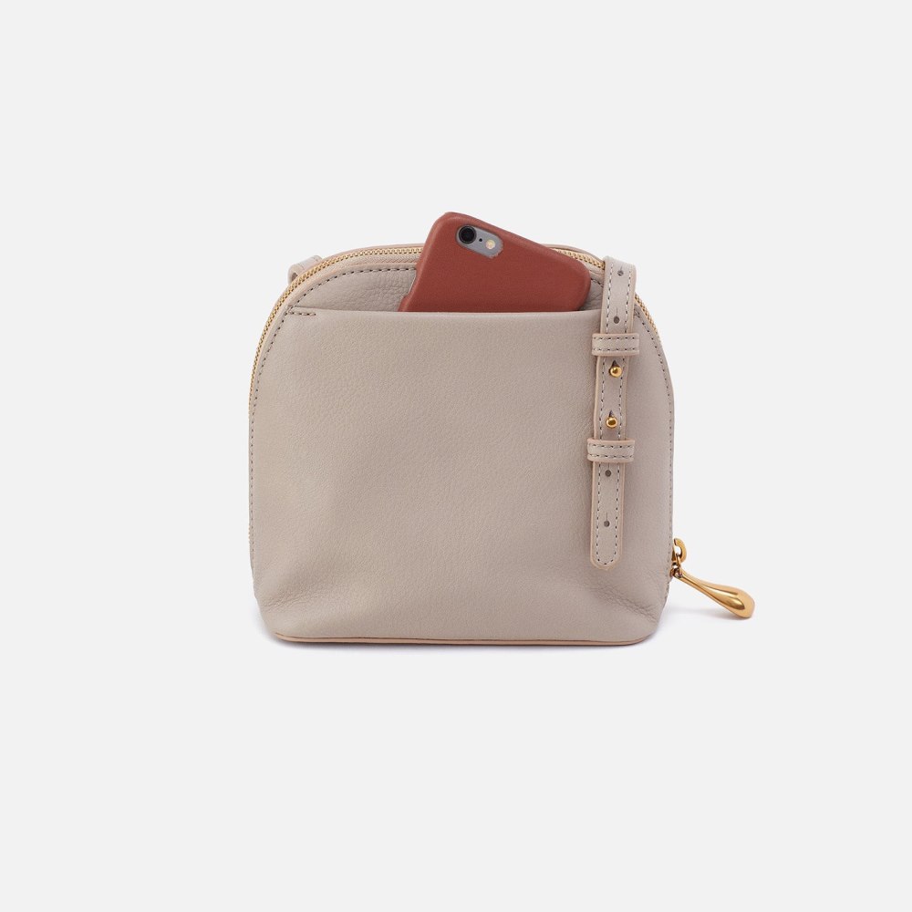 Hobo | Nash Crossbody in Pebbled Leather - Taupe