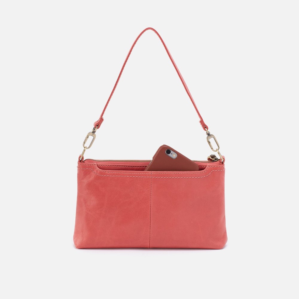 Hobo | Darcy Crossbody in Polished Leather - Cherry Blossom