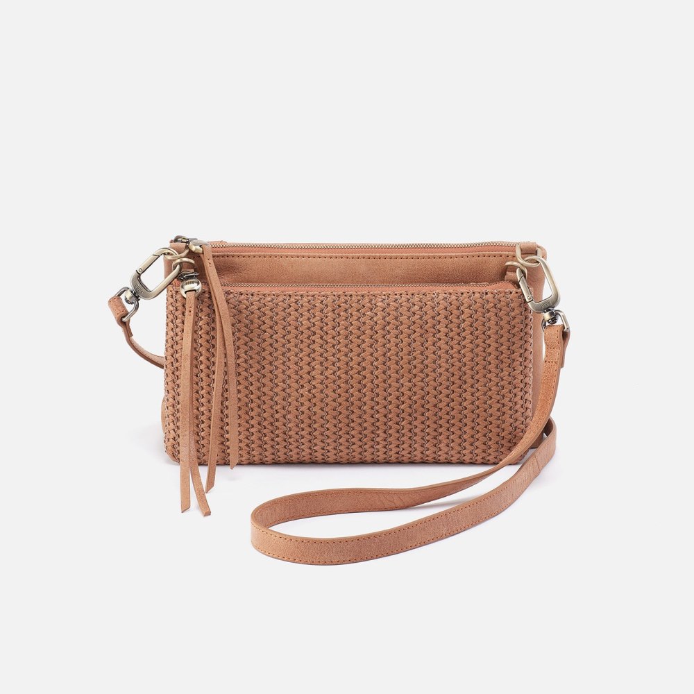 Hobo | Darcy Double Crossbody in Buffed Leather - Whiskey