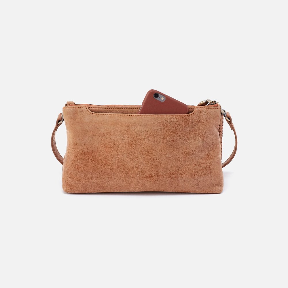 Hobo | Darcy Double Crossbody in Buffed Leather - Whiskey