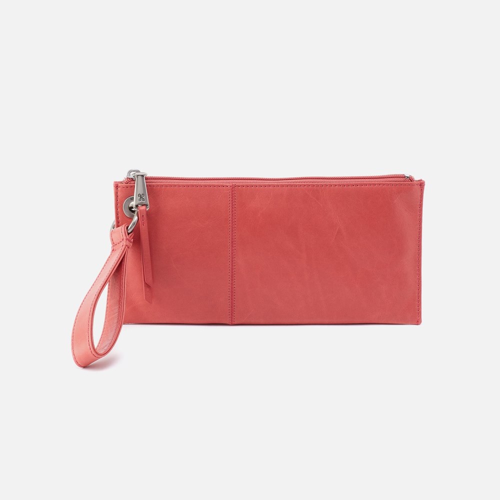 Hobo | Vida Wristlet in Polished Leather - Cherry Blossom