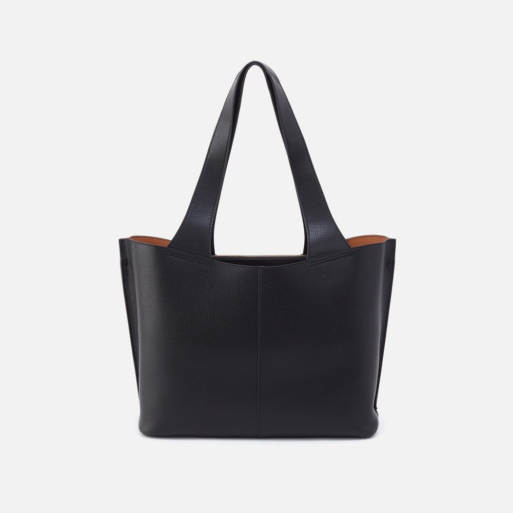 Hobo | Vida Tote in Micro Pebbled Leather - Black