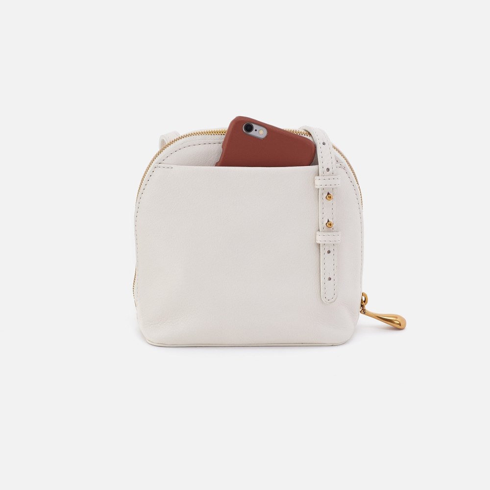 Hobo | Nash Crossbody in Pebbled Leather - White