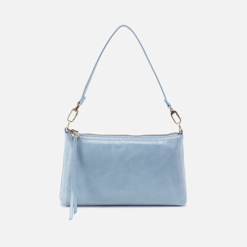 Hobo | Darcy Crossbody in Polished Leather - Cornflower