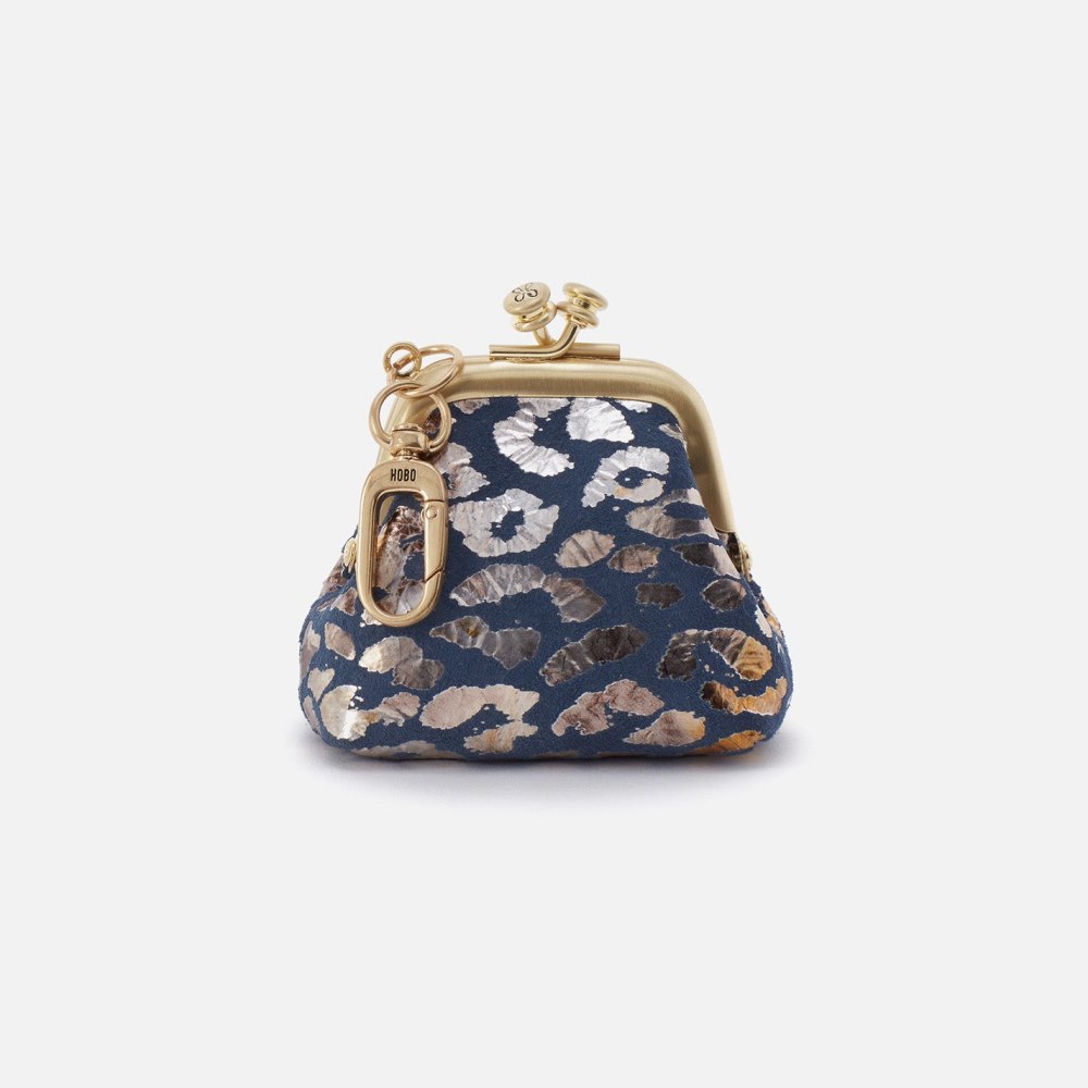 Hobo | Run Frame Pouch in Printed Leather - Mirror Cheetah - Click Image to Close