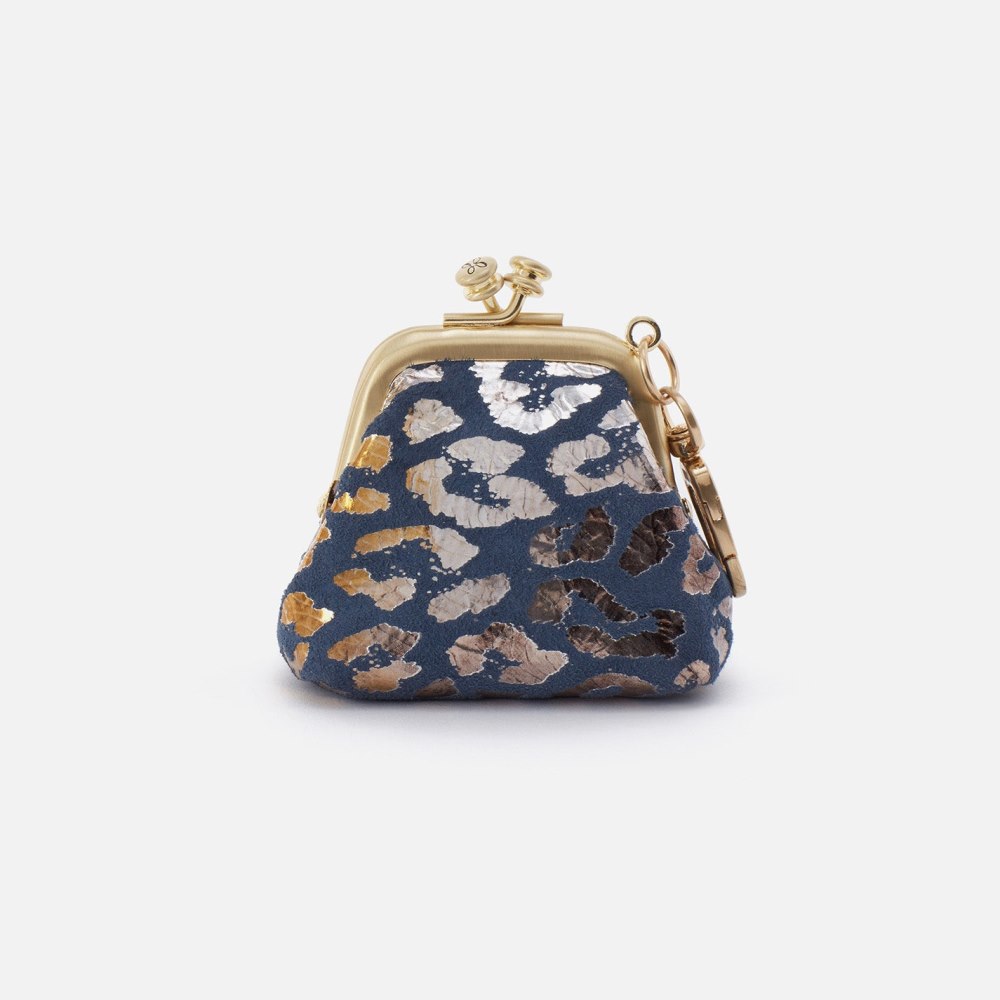 Hobo | Run Frame Pouch in Printed Leather - Mirror Cheetah