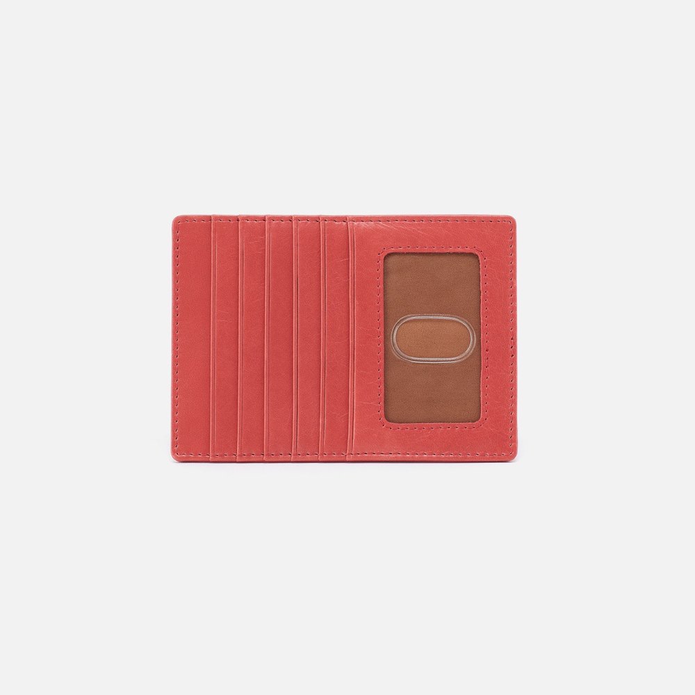 Hobo | Euro Slide Card Case in Polished Leather - Cherry Blossom - Click Image to Close