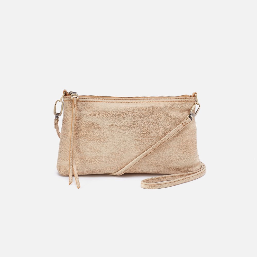 Hobo | Darcy Crossbody in Metallic Leather - Gold Leaf