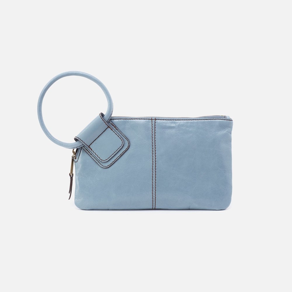 Hobo | Sable Wristlet in Polished Leather - Cornflower - Click Image to Close