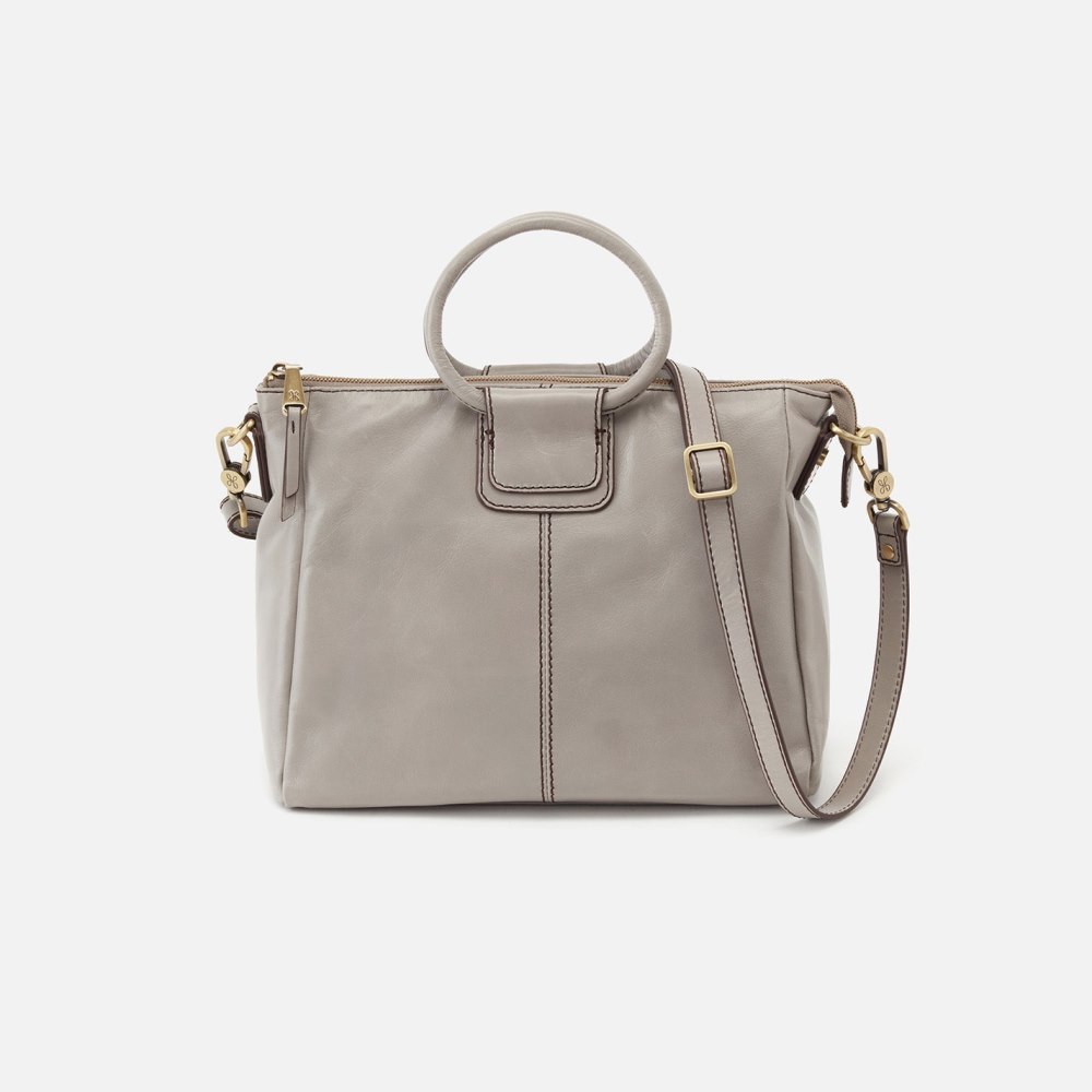 Hobo | Sheila Medium Satchel in Polished Leather - Driftwood