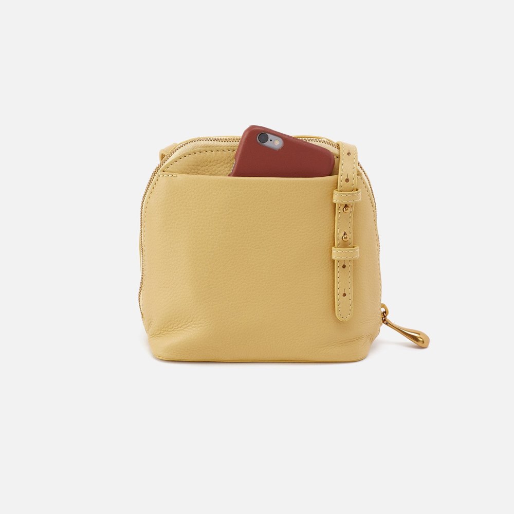 Hobo | Nash Crossbody in Pebbled Leather - Flax