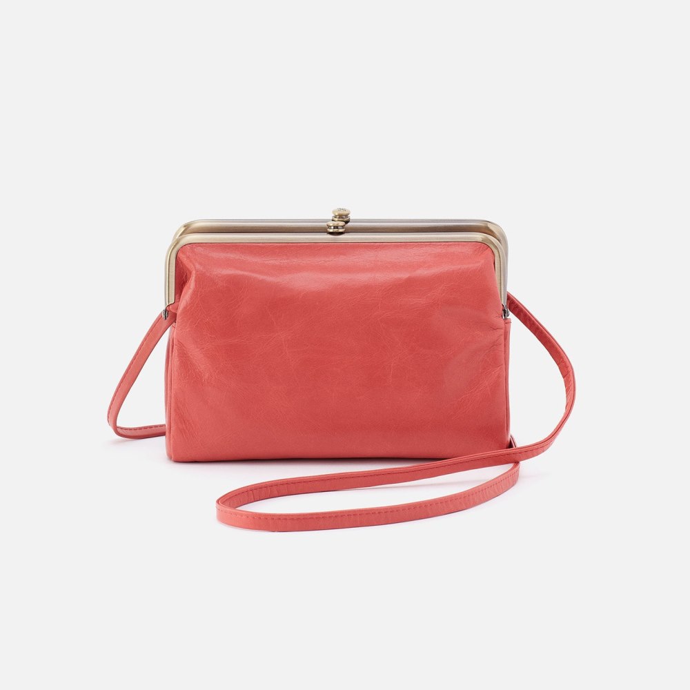 Hobo | Lauren Crossbody in Polished Leather - Cherry Blossom