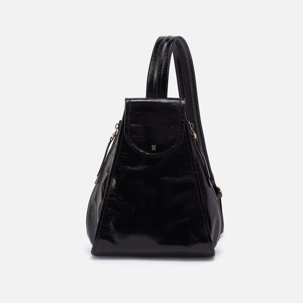 Hobo | Betta Backpack in Polished Leather - Black