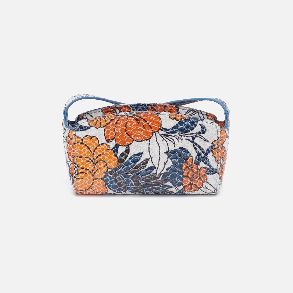 Hobo | Jesse Crossbody in Printed Leather - Orange Blossom