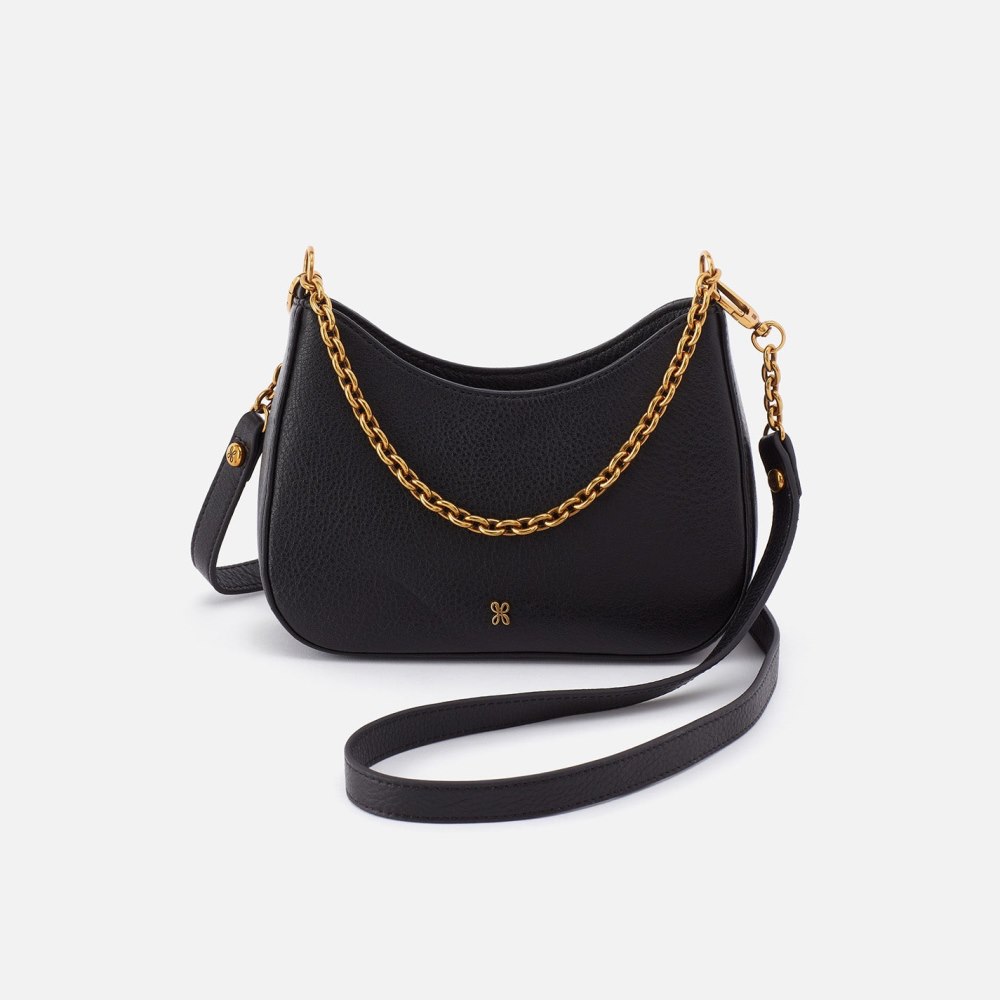 Hobo | Rosa Crossbody in Pebbled Leather - Black