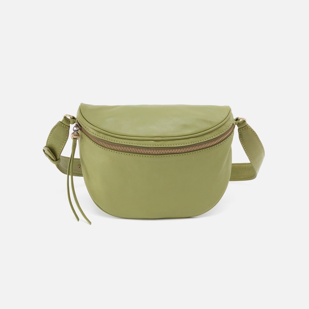 Hobo | Juno Belt Bag in Soft Leather - Leaf - Click Image to Close