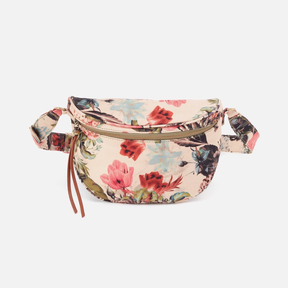 Hobo | Juno Belt Bag in Cotton Canvas - Botanical Floral