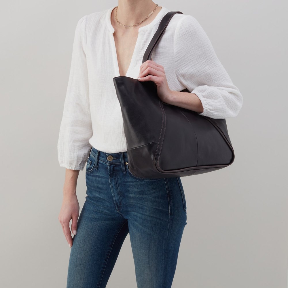 Hobo | Bellamy Medium Tote in Artisan Leather - Navy